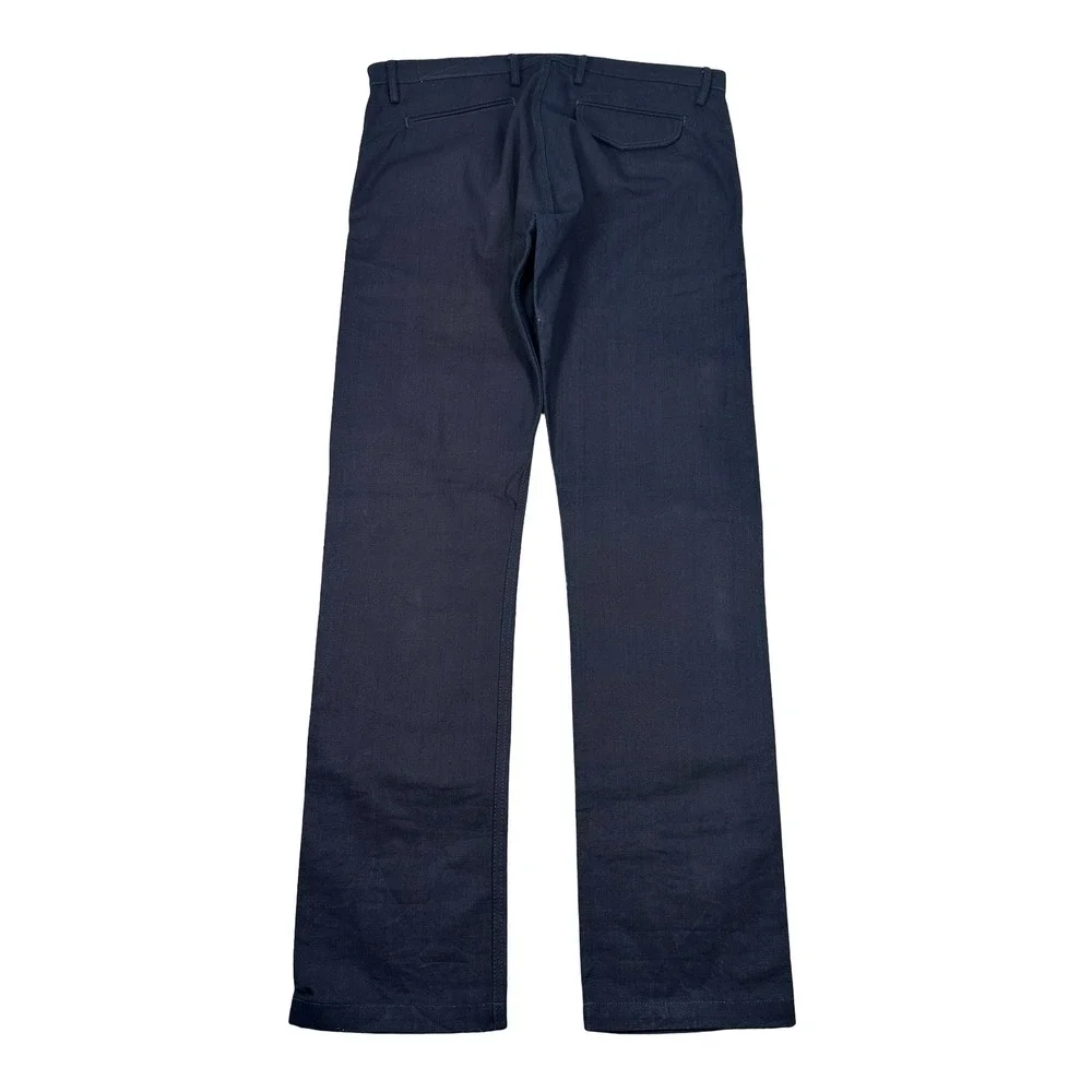 Rogue Territory RGT Officer Trouser Slim Taper Indigo Blue Selvedge Pants Men 36